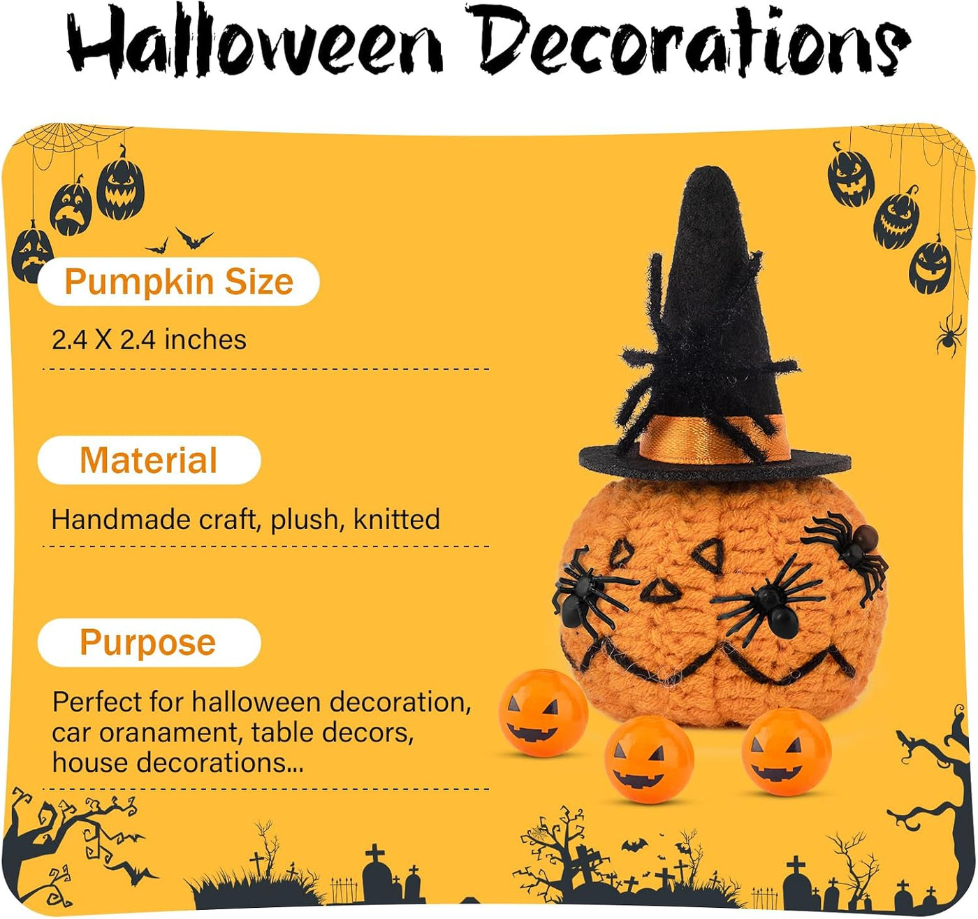 Handmade Halloween Pumpkin Decor